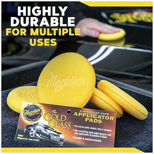 Meguiar's W0004 Supreme Shine 4" Foam Applicator Pads – 4 Pack - size: No Size