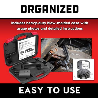 Powerbuilt Torsion Bar Tool for Truck Suspension, Heavy Duty Torsion Key Removal and Installation Tool, Fits GM, Chevy, Ford, Dodge, SUV and Pickup Front Suspensions - 647753 - style: 4 Piece