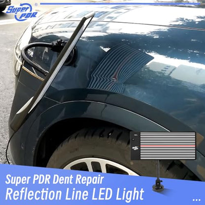 Super PDR Light Board PDR Light Dent Line Board LED PDR Light USB Battery Powered Reflection Light Board Professional Dent Repair Tool Automotive Repair Lighting PDR Reflection Tool Car Body Repair - size: PDR-A1
