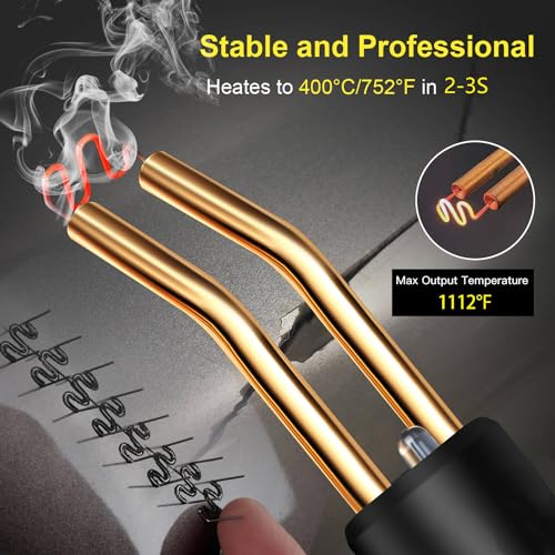 200W Plastic Welder Hot Stapler, 2000PCS Staples - Bumper Repair | 1112°F in 2-3s, Built-in LED, Ergonomic Grip, 4 Types Rust-Proof Steel Staples, for Auto Bumper, Dashboard Motorcycle Fairing
