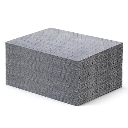 15" x 20" Heavyweight Oil and Water Absorbing Pads,Gray Absorbing Heavy Weight Oil and Water Absorbent Mat Pad 30Pads(Gray) - size: Gray