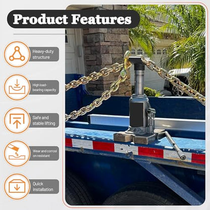 Bottle Jack Axle Adapter Lifting Saddle, Heavy Duty Steel Axle Cradle Compatible with 3", 4" Round Axles Tubes & Dana 60/70/80 Hydraulic Jack for RV, Truck, Trailer & Off-Road Use, 3 Inchs - size: 3 INCH