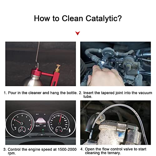 Catalytic Clean Canister Hanging Bottle Tool for Fuel and Exhaust System 600ML