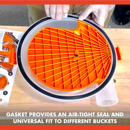 Dustopper PRO Low-Profile Dust Separator Only Elbows & Hose Sold Separately, Up to 99.9% Efficiency, Vacuum Accessories for Wet/Dry Vac with at Least 5HP, Fits 2-½” Nominal Fittings - style: Separator Only