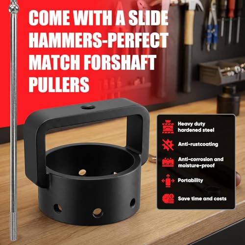 3.75" CV Axle Removal Tool Kit with Slide Hammer, Heavy-Duty Axle Shaft Puller Kit for Cars, Trucks, ATVs & UTVs