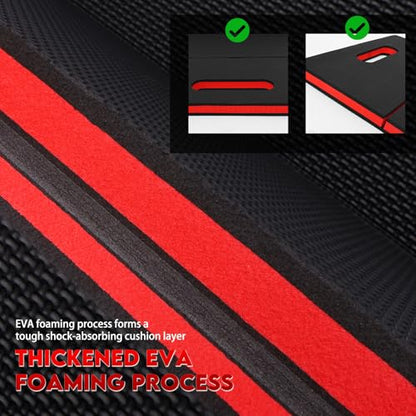 1.1" Thickened Foldable Mechanic Kneeling Pad, Mechanic Mat for Working Under Car, EVA Waterproof Floor Mat with Handle for Garage, Gardening, Gym, Camping, Creeper, Knees Protection