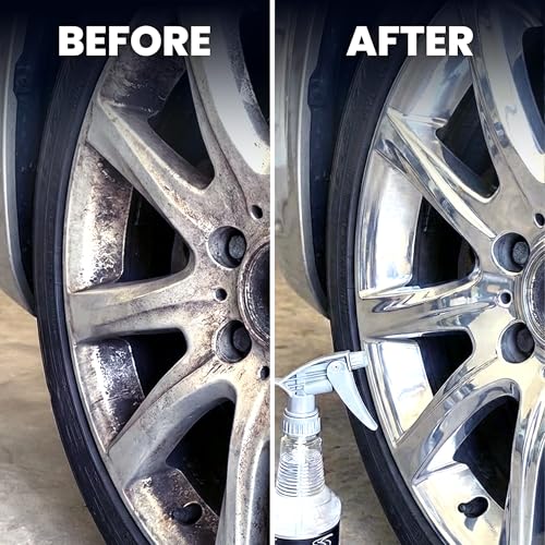 LANE'S New Aluminum Car Wheel Cleaner and Brightener | 32oz (Pack of 2) | Acid Rim Cleaner, Shines & Eliminates Hard Scrubbing | Brake Dust, Oxidation & Rust Remover for Cars, SUVs, Trucks, and More - size: 32 Fl Oz (Pack of 2)