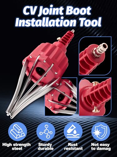 Pneumatic CV Joint Boot Installation Tool with CV Joint Boot | Fit Shaft Size 26mm-34mm Repair Kits Pneumatic CV Joint Boot Expander Tool and 2 sets of CV Joint Boot - size: 2PCS CV Boot & Expander