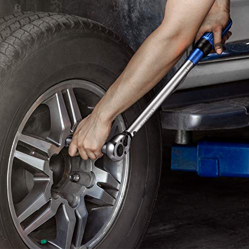 BULLTOOLS 1/2-inch Drive Click Torque Wrench Set Dual-Direction Adjustable 90-tooth Torque Wrench with Buckle（25-250ft.lb / 33.75-337.5Nm）
