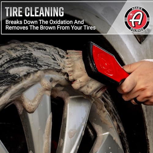 Adam's Polishes Wheel & Tire Cleaner Combo - Professional All In One Tire, Wheel, Rim, Barrel, Rubber, Well Cleaning Spray for Car Washing & Auto Detailing - Safe On Most Rim Finishes - size: Wheel & Tire Cleaning kit