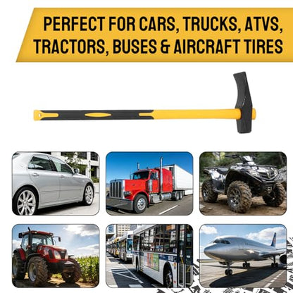 36 in Tire Hammer Bead Breaker Tool, Heavy Duty Duckbill Tire Tool | Heavy duty tire bead breaker with 36-inch leverage and duckbill head design for easier tire removal on truck, tractor and ATV