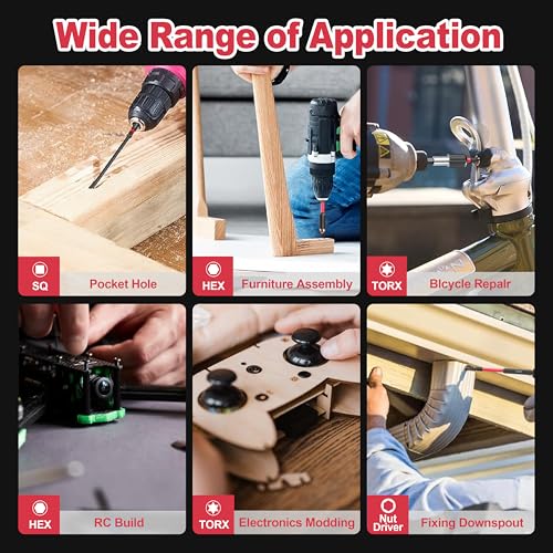35Pcs Screwdriver Bits Set S2 Steel Screwdriver Impact Kit | With a Storage Case, Used for Power Screwdrivers and Electric Drill Drivers - style: 35Pcs Screwdriver Bits Set
