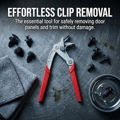 Clip Removal Tool and Car Clip Pliers, Auto Fastener Removal Tool for Push Pin Pliers, Plastic Trim Clips and Panel Retainers