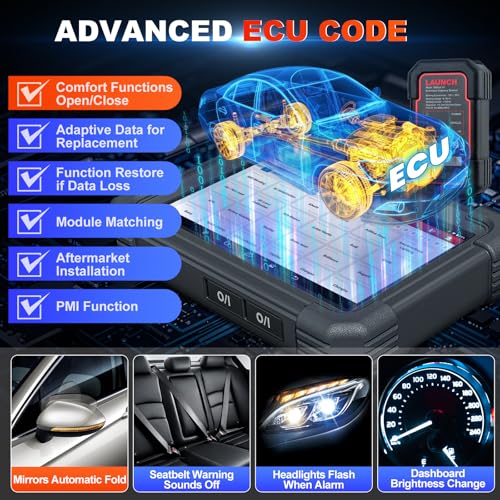 LAUNCH X431 PRO TT 2026 Newly Bidirectional Scan Tool, Bluetooth Launch Scanner with DBSCar VII Connector, 38+ Reset for All Cars, Online ECU Code, CANFD, FCA AutoAuth, VAG Guide, 2 Yrs Free Update