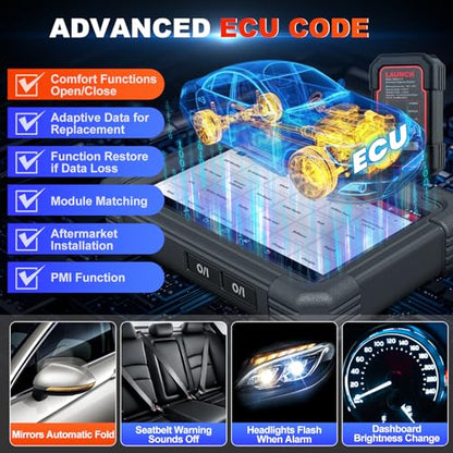 LAUNCH X431 PRO TT 2026 Newly Bidirectional Scan Tool, Bluetooth Launch Scanner with DBSCar VII Connector, 38+ Reset for All Cars, Online ECU Code, CANFD, FCA AutoAuth, VAG Guide, 2 Yrs Free Update
