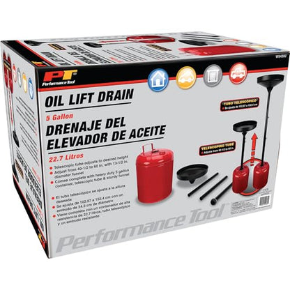 Performance Tool W54282 5-Gallon Oil Lift Drain - style: 5 Gallon Oil Lift Drain