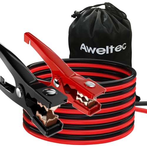 Jumper Cables for Car,8 Gauge 12 Feet Heavy Duty Booster Cable,Quick Connect Automotive Wires with Alligator Clamps,Carrying Bag for Cars Trucks - size: 8 Gauge 12 feet (Standard)