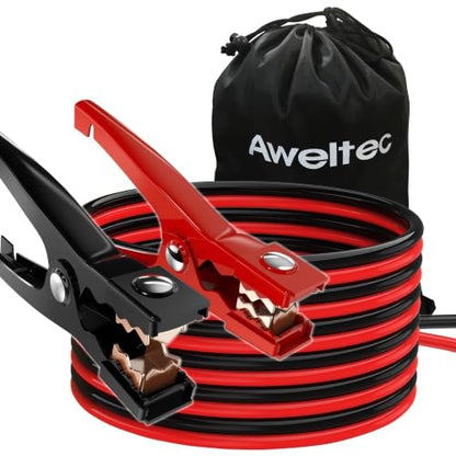 Jumper Cables for Car,8 Gauge 12 Feet Heavy Duty Booster Cable,Quick Connect Automotive Wires with Alligator Clamps,Carrying Bag for Cars Trucks - size: 8 Gauge 12 feet (Standard)