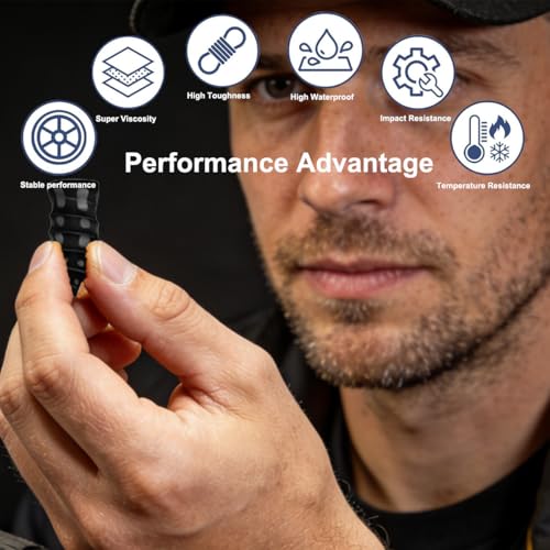 Kzoom 60PCS Tire Screw Plug Repair Kit,Self-Service Tire Repair Kit for Quick Repairs, Self-Service Tire Repair Rubber Nail Kit for Patching Punctures in Vacuum Tires of Cars, Motorcycles