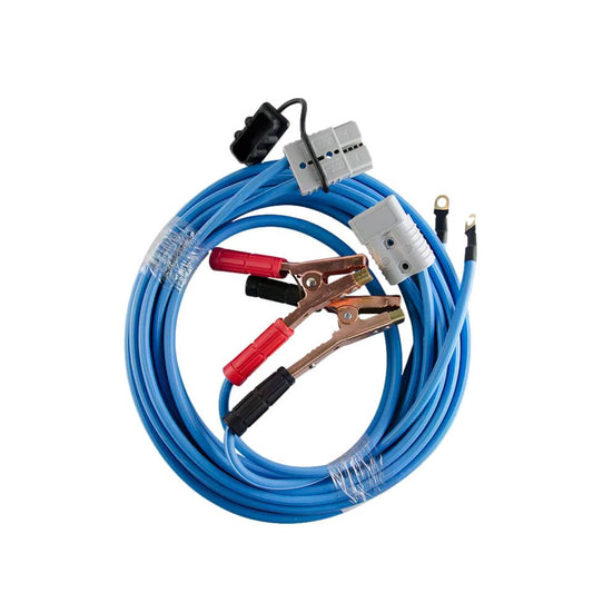 25' Quick Connector Booster Cable Kit - 4 Gauge, Heavy-Duty CCA Jumper Cables with TPE Jacket & Super Heavy Duty Clamps for All Weather Vehicle Jump Starts