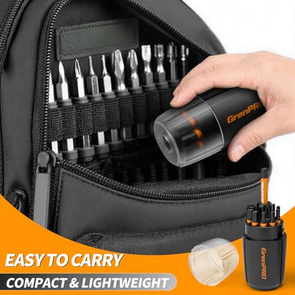 GRENPRO 20Pcs Allen Wrench Drill Bit Set, 1/4” Hex Screwdriver Bit Set, S2 Steel Impact Driver Bit Set with Storage Organizer, CNC Machined Tips with Magnetism - size: 20pcs(Metric&SAE)