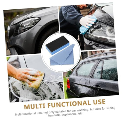 Alipis 1 Set Tire Applicator Sponge Dressing Cloth Kit Car Detailing Tool for Easy Application Versatile Use Durable Buffing Pads for Tire Shine and Waxing