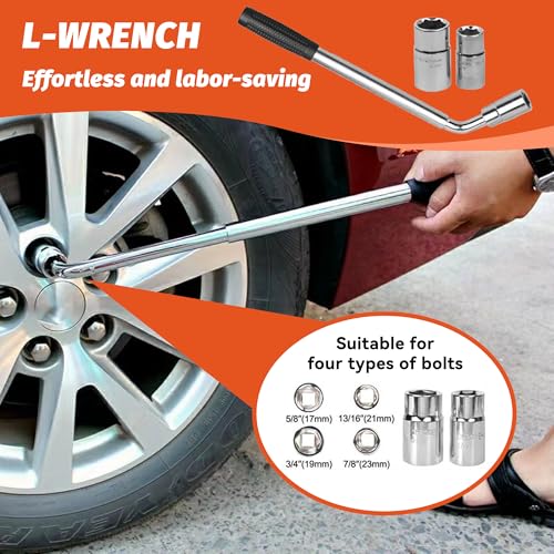 Car Jack,Car Jack and Stand Kit,Portable 2 Ton Scissor Jacks,Cars Accessories Auto Emergency Kits with Lug Wrench,Portable Tire Changing Kits for Cars, Truck, SUV