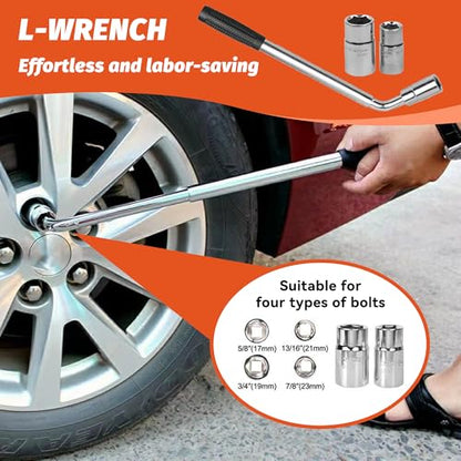 Car Jack,Car Jack and Stand Kit,Portable 2 Ton Scissor Jacks,Cars Accessories Auto Emergency Kits with Lug Wrench,Portable Tire Changing Kits for Cars, Truck, SUV
