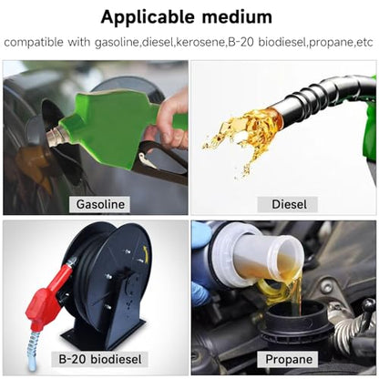 1 Inch x 13 Foot Fuel Transfer Hose with 1" Inch Dual NPT Threads Connecter male NPT fittings Compatible with All Electric Fuel Pumps for Dispensing Diesel Fuel,Gasoline,Kerosene Biodiesel - size: 1"ID, style: 1"-1"*13FT
