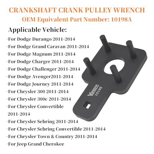 Camshaft Phaser Timing Chain Tool, Replace 10200A 10202 10198A 10369 | with Camshaft Holding Tool Crankshaft Pulley Wrench Compatible with VW Dodge Chrysler 3.0L, 3.2L and 3.6L Pentastar Engine - size: 12pcs