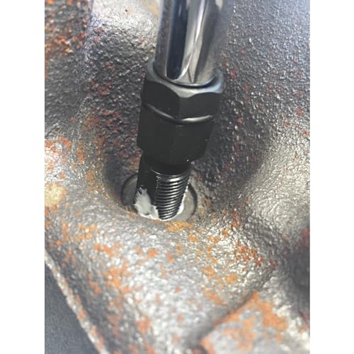 Performance Tool W83193 3/8 in. Drive M14 x 1.25 Spark Plug Chaser | Automotive narrow profile spark plug thread repair tool. For confined spaces. Use with ratchet and extension - style: Limited Access Spark Plug Chase