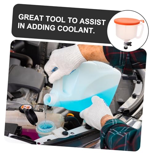 Cabilock 15-Piece Coolant Funnel Kit Spill Proof Radiator Funnel Set Adapters for Auto Coolant Flush and Radiator Bleeding Tool Car Repair Accessory