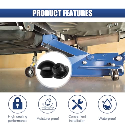 Bottle Jack Floor Jack Oil Filler Plug, Rubber Hydraulic Oils Filler Plug Bung, Universal 8mm Floor Jacks Accessory, Horizontal Jacks Top Pressure Rod for Oil Reservoir Fill Hole (6PCS) - size: 6PCS
