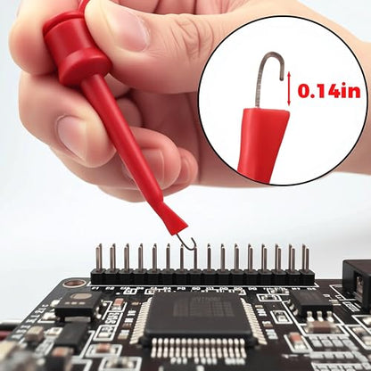 Multimeter Test Leads Kit, Automotive Back Probe Pin Accessories, 28 Pcs | Includes Gold-Plated Probes, Alligator Clips, Test Hooks, For Automotive, Industrial, Home Electrical Testing