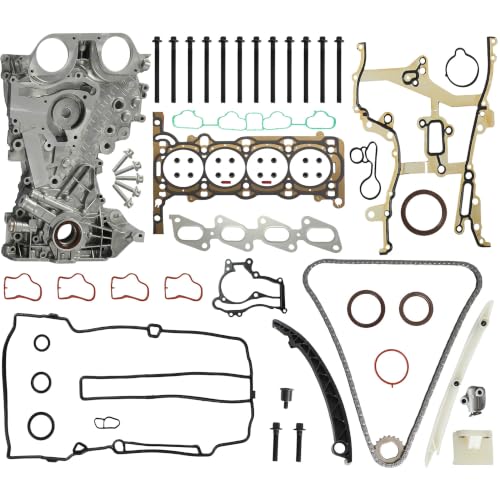 2011–21 Head Gasket Set Timing Chain Kit Fit For Buick Chevrolet 1.4L Turbo | 1.4L Timing Chain Timing Cover & Gasket Head Gasket Fit For Buick Encore Chevrolet Trax Sonic Cruze Limited L4 11–21,ES72474 - size: head gasket +timing chain kit+timing cover