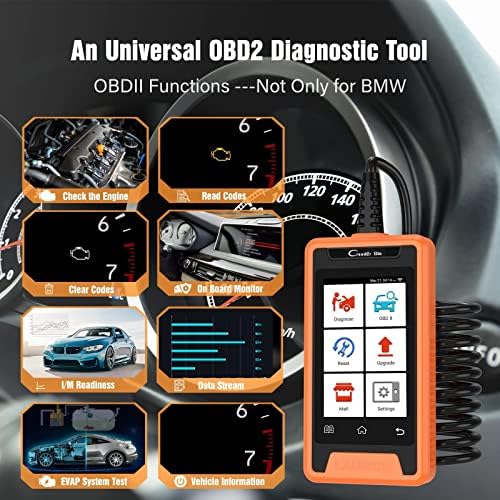 Launch Diagnostic Scanner Tool for BMW, 2024 Enhanced Multi-System OBD2 Scanner, Auto Fault Code Reader with Bi-Directional Control & Battery Registration for BMW After 1996