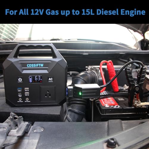 Heavy Duty 10000A Jump Starter Built-in AC 200W Inverter for Trucks,Motorhomes All Gasoline and Up to 15L Diesel Engines；Power Suplly Fan,Laptop,Mobile Phone,Led Lighting for Party Camping
