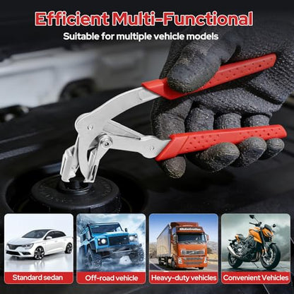 Car Buckle Pliers and Disassembly Tools, Without Damage Panel Buckle Removal Pliers，Removes Plastic Clips, Buckles, Rivets,Professional Trim Clip Remover-1 - size: 1PC