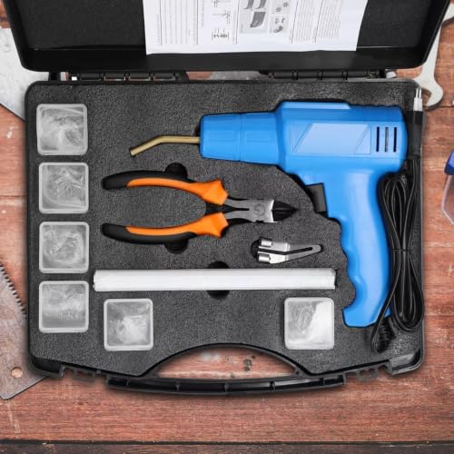 Portable Handheld Plastic Welding Machine and Rapid Heating 100w with Overheat Protection Includes Welding Tools and US Plug for Car Bumper Repair Kit
