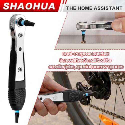 Triangle Screwdriver Bits, 19Pcs Triangle Head Screwdriver Bit Set, 25mm&60mm S2 Steel Magnetic Screwdriver Bits, 1/4" Hex-Shank Security Triangular Bits with Bit Extension Holder and Ratchet Wrench - style: C. Triangle Screwdriver Bits
