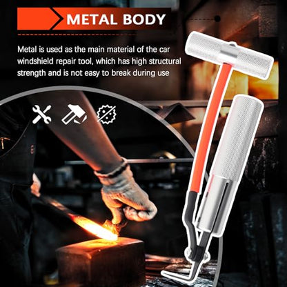 Car Windshield Removal Tool,Upgraded Auto Glass Removal Tools with Non-Slip Knurled Handle & Sharp Blade Tip,Extended & Portable Car Windshield Cutting Tool for Cars SUVs