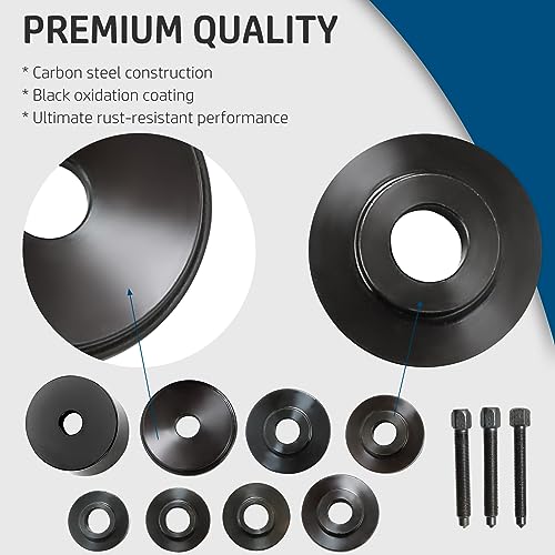 DASBET Front Wheel Drive Bearing Puller | 19PCS Front Wheel Hub Drive Bearing Removal Install Adapter Puller Pulley Service Tool Kit