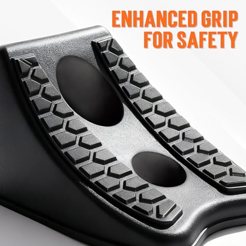 TONDA Wheel Chocks, Heavy Duty Wheel Wedge for Car, Travel Trailer, RV - 8"×4.7"×4.7" - 2 Pack, Black - color: 2 PACK