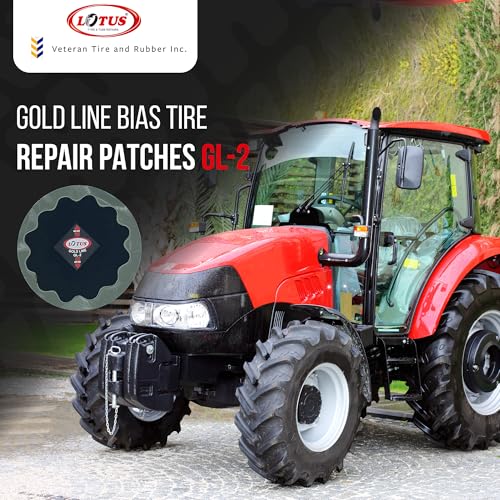 Lotus Gold Line Bias Tire Repair Patches GL-2 - size: 3-5/8" Round