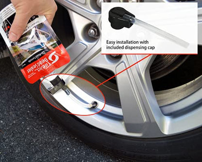TireJect Automotive Compact Car 2-in-1 Tire Sealant & Bead Sealer Kit for tire Repair of leaks and punctures - size: Compact Car, Mid-size Sedan