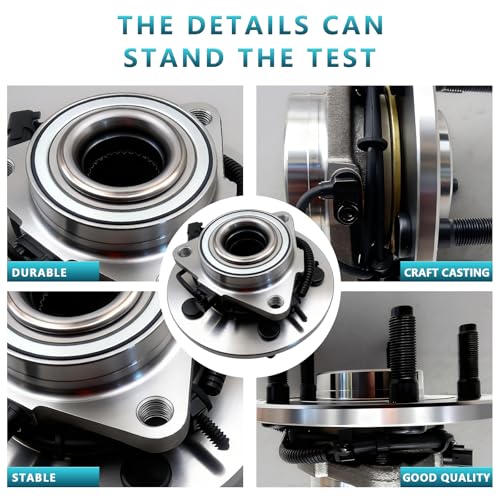 515073 Front Wheel Bearing Hub Assembly for 2002 2003 2004 2005 Dodge Ram 1500 (2PCS) - size: 515073