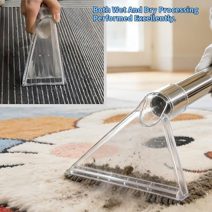 Universal Shop Vac Extractor Attachment 3-in-1 Adapter Set (2-1/2", 1-7/8", 1-1/4") for Carpet Cleaning & Auto Detailing etc.,