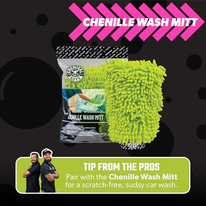 Chemical Guys Mr. Pink Super Suds Car Wash Soap Plus Chenille Premium Microfiber Wash Mitt Bundle, High Foaming Pink Shampoo And Scratch Free Mitt For Cars Trucks SUVs Daily Drivers, 128 Fl Oz - size: 1 Count (Pack of 1)