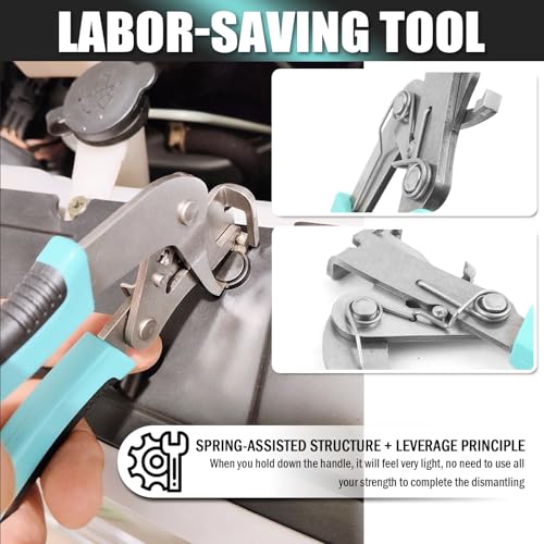 2026 New Car Clip Pliers,Non-damaging Car Panel Clip Removal Pliers with Thin Jaws Design & Non-slip Handles,Labor-saving Cars Clips Remover Tool for Push Pin/Cars Clips