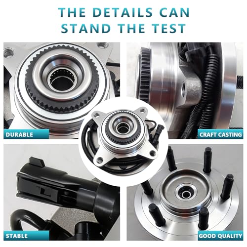 515119 Front Wheel Bearing Hub Assembly for 2009 2010 Ford F-150 F150 4WD (2PCS) - size: 515119